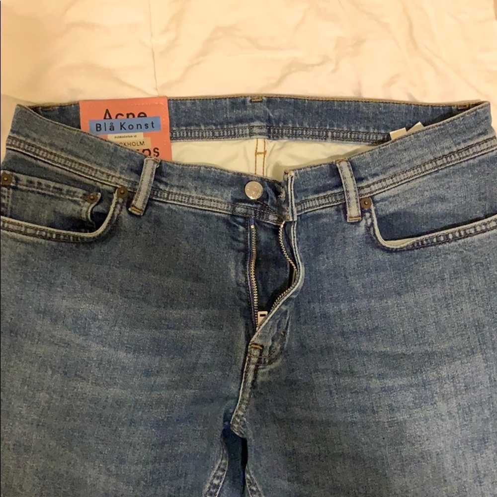 Acne Studios Slim Light Blue Wash Jeans